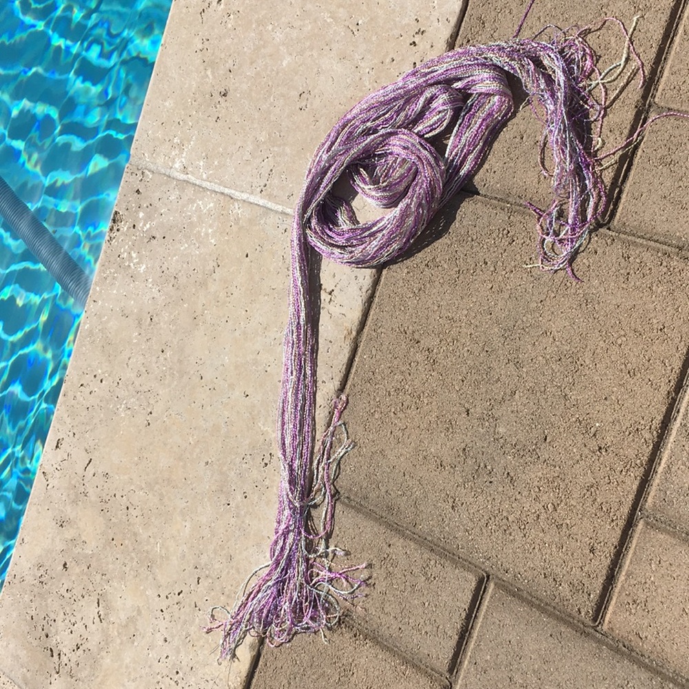 Purple toned long scarf